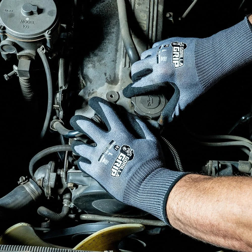 GORILLA GRIP - Extra Large Precision Grip A1 Cut Resistant Work Gloves