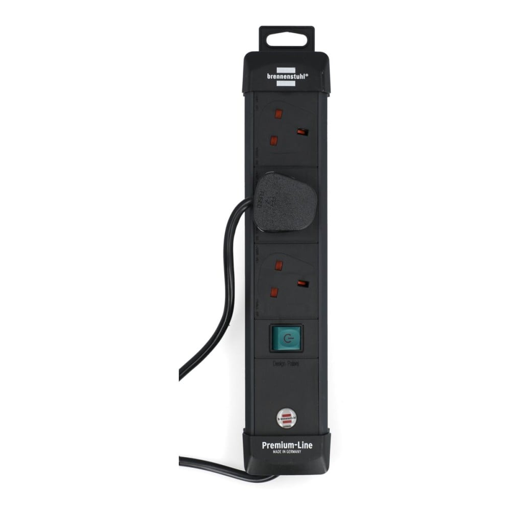 Brennenstuhl Premium Line 3-Outlet Power Strip, 5m - Black