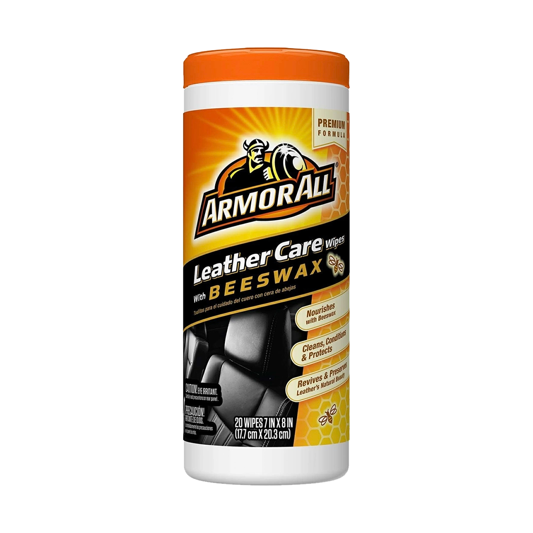 Armor All Beeswax Leather Care Wipes – 20 Count