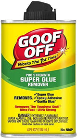 Goof Off Super Glue Remover, 4 oz