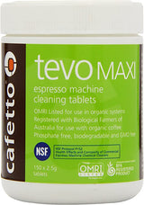 Cafetto Tevo Maxi Organic Espresso Machine Cleaning Tablets - 12 x 150 Tablets