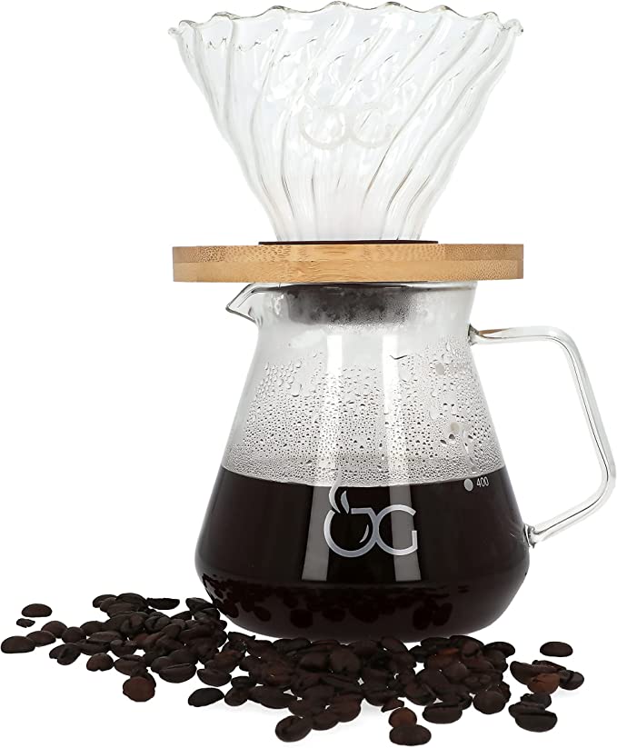 جيني فلتر باريستا مع قاعدة خشبية - متعدد الألوان