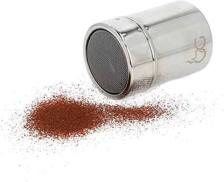 Barista Genie Stainless Steel Powder Shaker - Silver