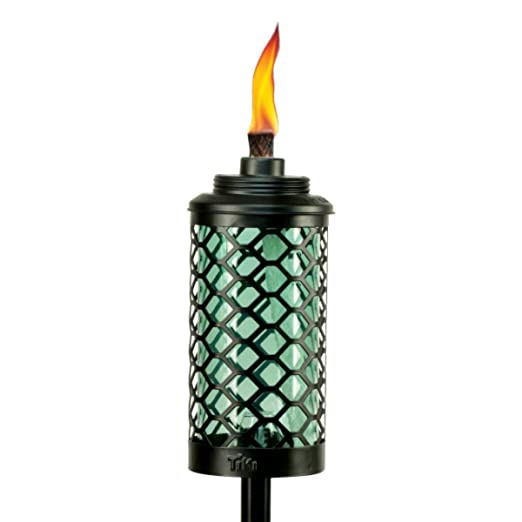 Honeycomb Tiki Garden Torch, 65" - Black