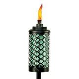 Honeycomb Tiki Garden Torch, 65" - Black