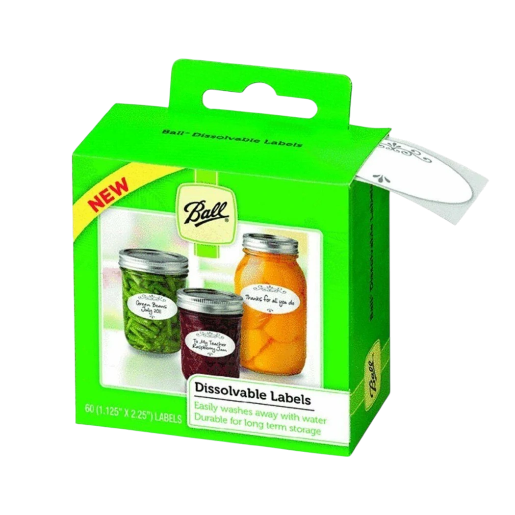 بالل ملصقات مرطبانات التعليب القابلة للذوبان - عبوة ٦٠ قطعة