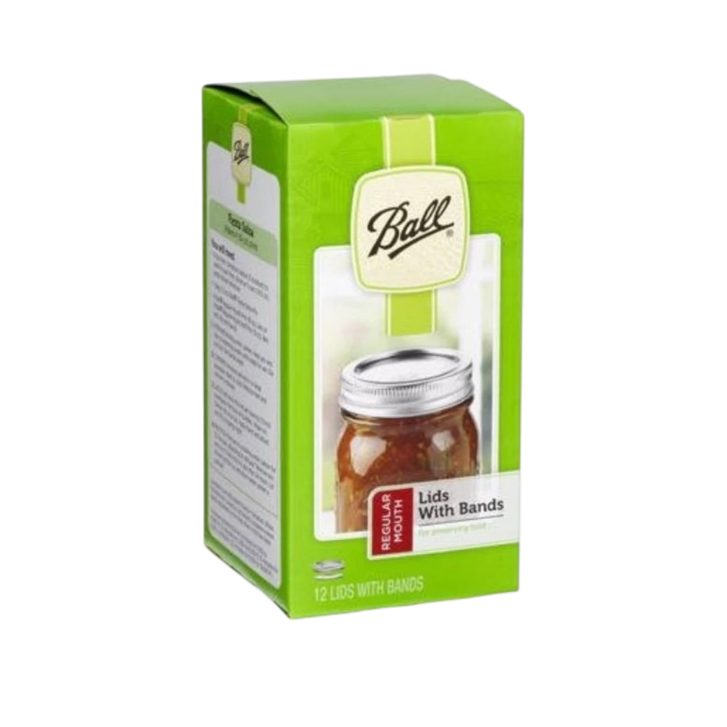Paul Canning Jar Lids with Regular Mouth Opening 12 Pack