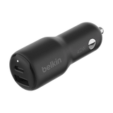 Belkin Car Charger with Dual USB Ports 42W – Black