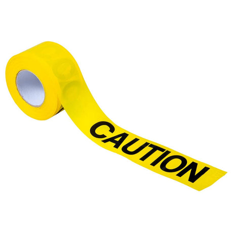 Hanson CH Warning Word Barrier Tape, 1000 Feet - Yellow & Black
