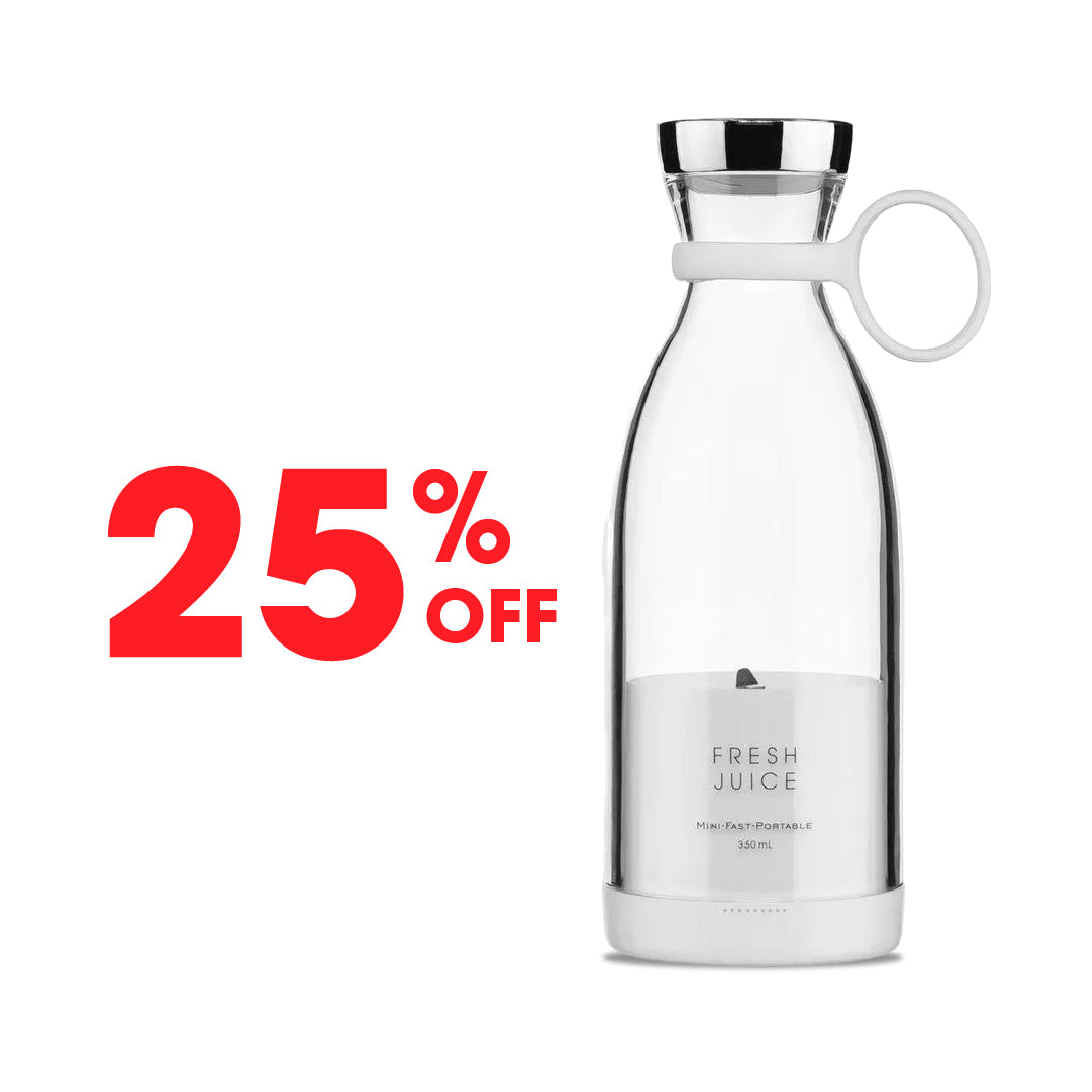 214A--Kampit Portable Blender 350ml, Battery Powered, White