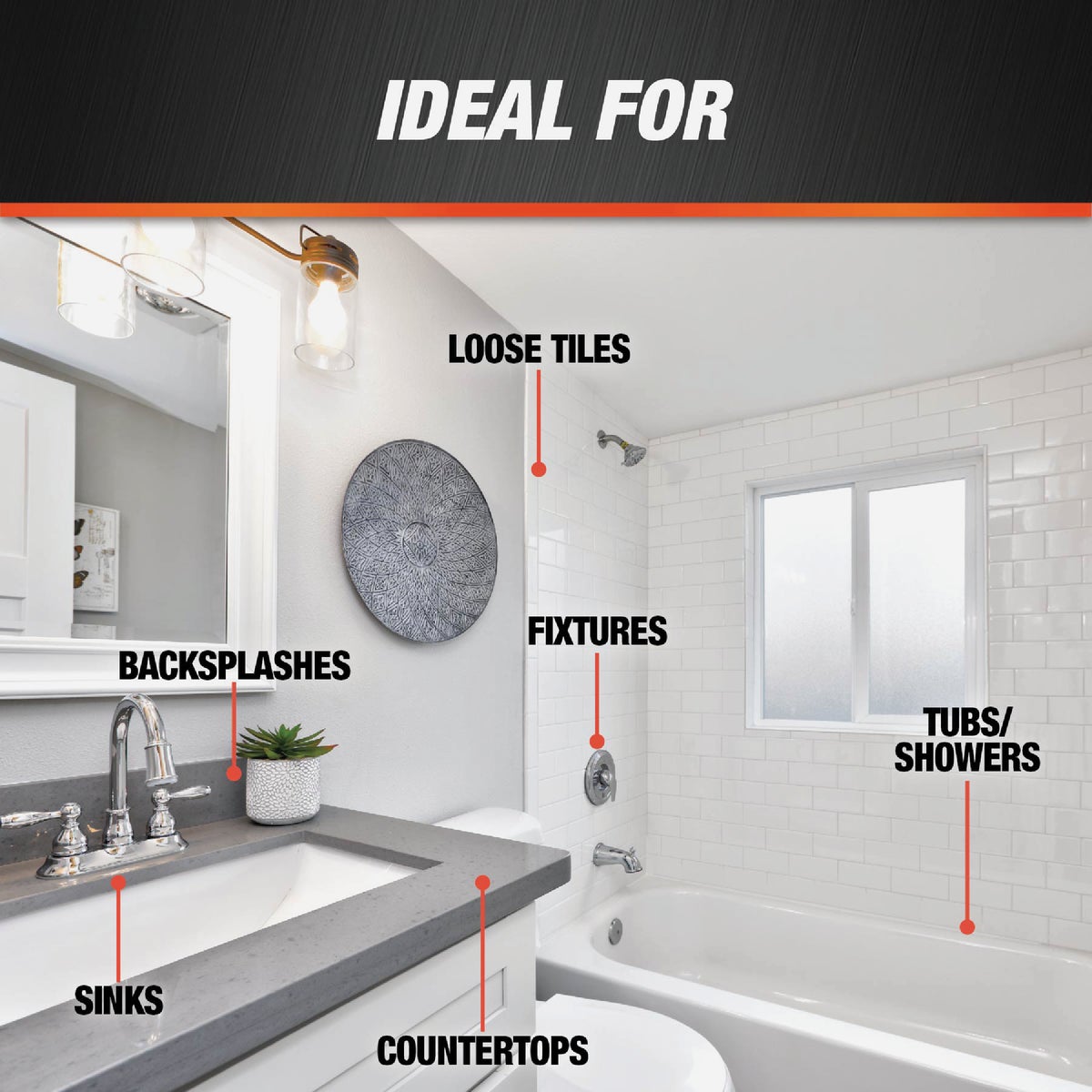 Dab Premium Silicone Sealant for Kitchen and Bathroom, Clear, 9.8 oz