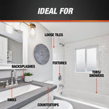Dab Premium Silicone Sealant for Kitchen and Bathroom, Clear, 9.8 oz