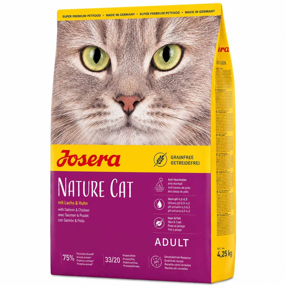 Josera Nature Cat Salmon &amp; Chicken Grain Free – 4.25 kg