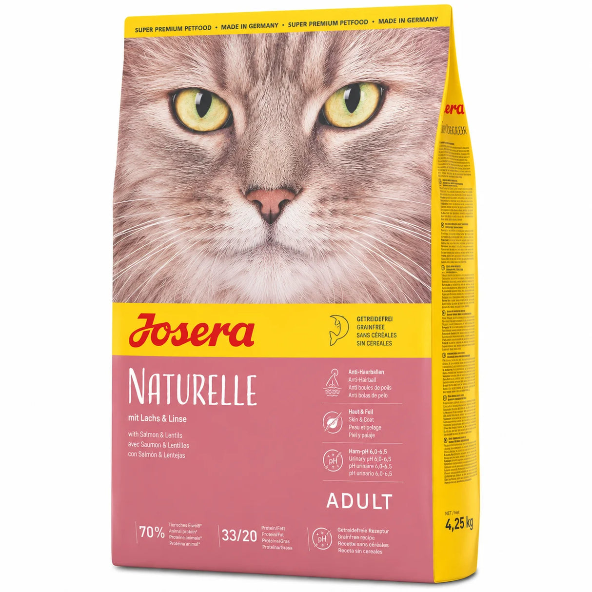 Josera Naturelle Salmon & Lentils Dry Cat Food – 4.25 kg
