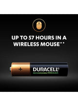 Duracell AAA Rechargeable Batteries, 900mAh, 4 Pack - Black