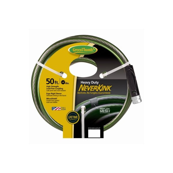 Technor Apex NeverKink Heavy Duty Garden Hose, 5/8", 50 Feet - Green