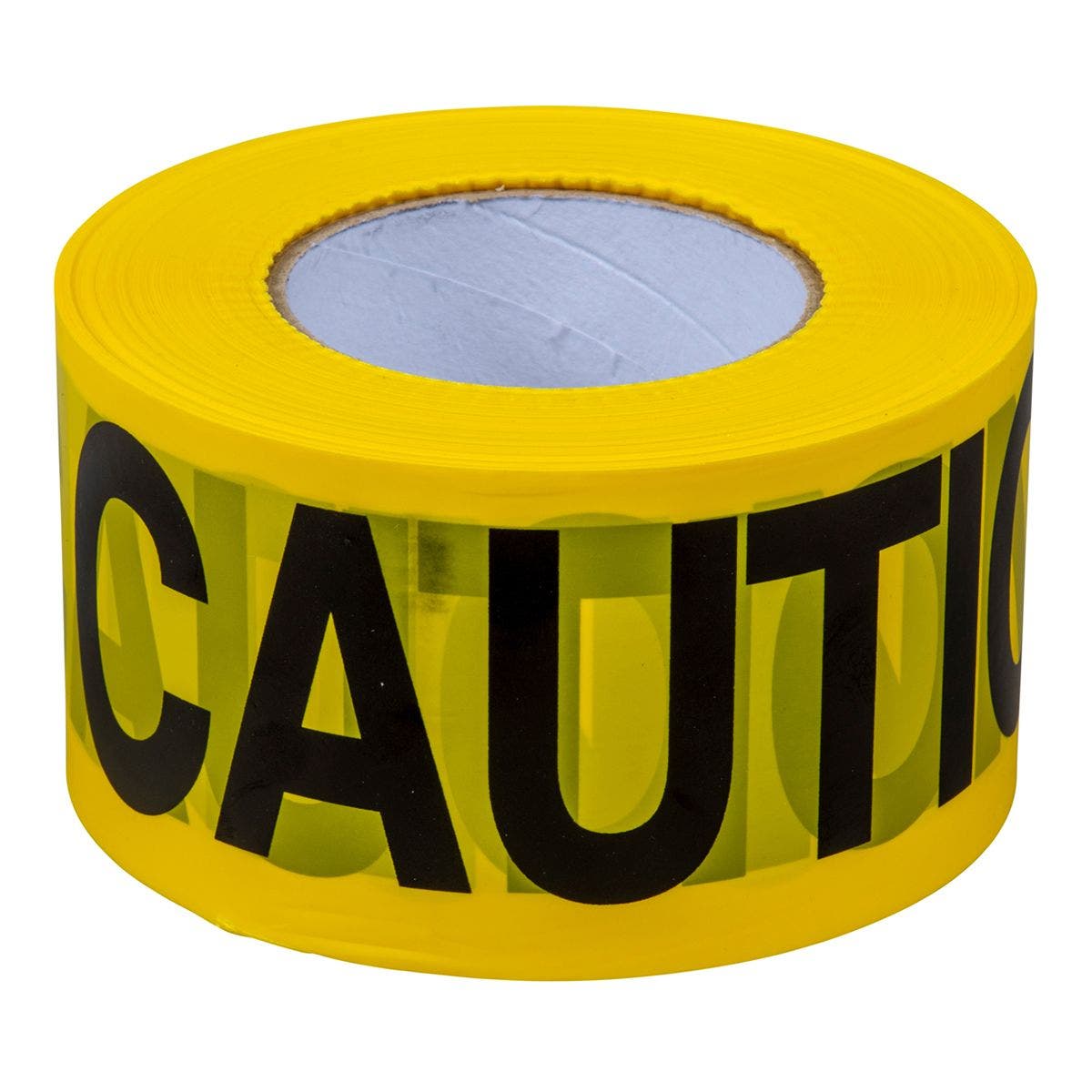 Hanson CH Warning Word Barrier Tape, 1000 Feet - Yellow & Black