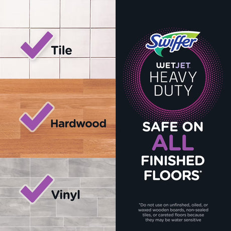 SWIFFER WetJet Multi-Surface Floor Solution Refill Unstopables Fresh – 42.2 fl oz