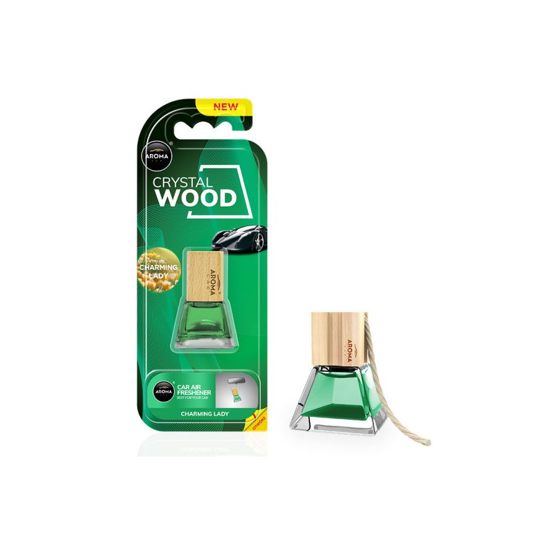 AROMA CAR AIR FRESHENER CRYSTAL WOOD GOLD 7ml