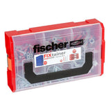 Fisher Duo Power Fix Tainer Box with Screws, 210 Pieces - Multicolor