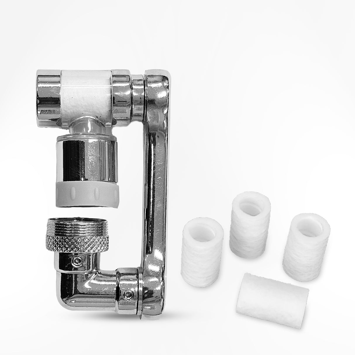 FAUCET SPLASH Double Level Faucet Head – Chrome