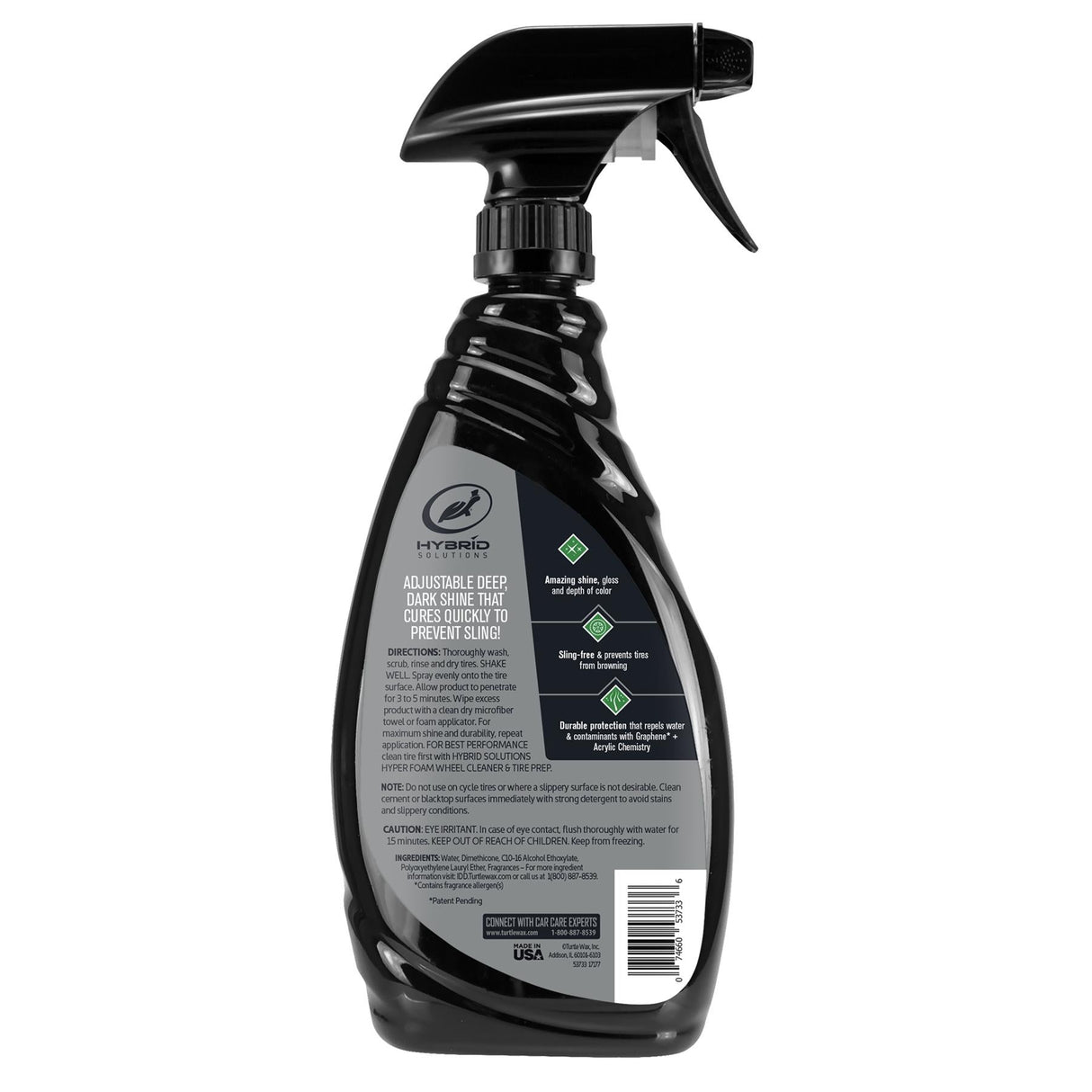 Turtle Wax Graphene Acrylic Hybrid Solutions Tire Shine Spray - 680ml