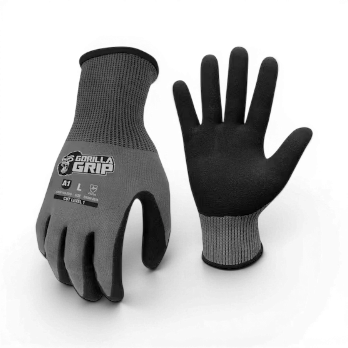 GORILLA GRIP - Medium Precision Grip A1 Cut Resistant Work Gloves