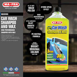 Mafra 3 Plus Car Wash &amp; Polish Shampoo &amp; Wax - 1L