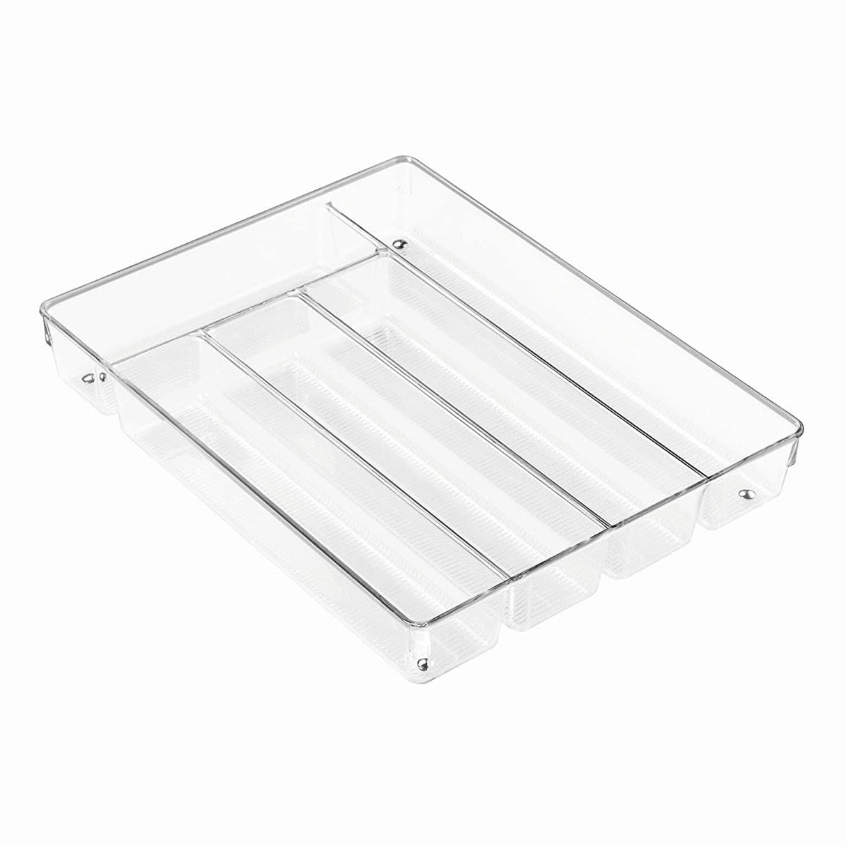 iDesign Linus Cutlery Tray, Plastic, Clear