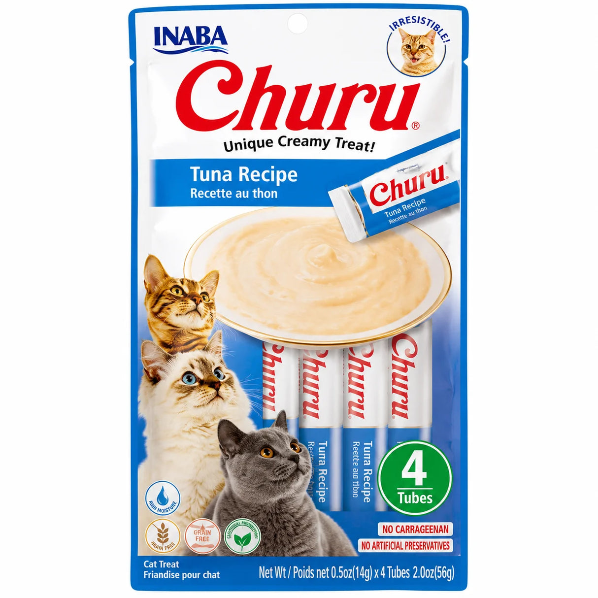 Inaba Churu Lickable Cat Treat Tuna Recipe – 4 × 14 g