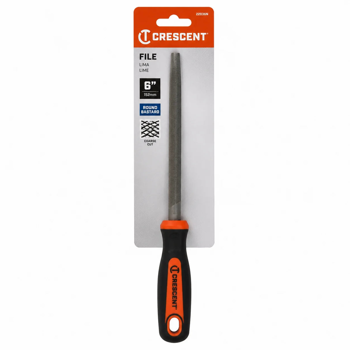 Crescent File - 6 Inches RND BAST