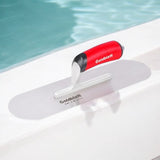 Goldblatt Plastic Handle Pool Scoop, 16x4-1/2" - Silver and Red