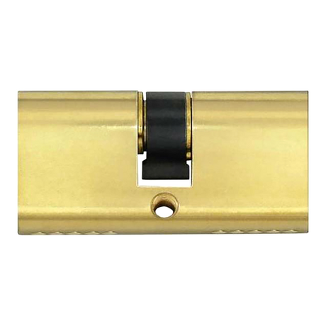 Yale Double Brass Cylinder Lock with Key, 80mm, Series 210 - Gold
